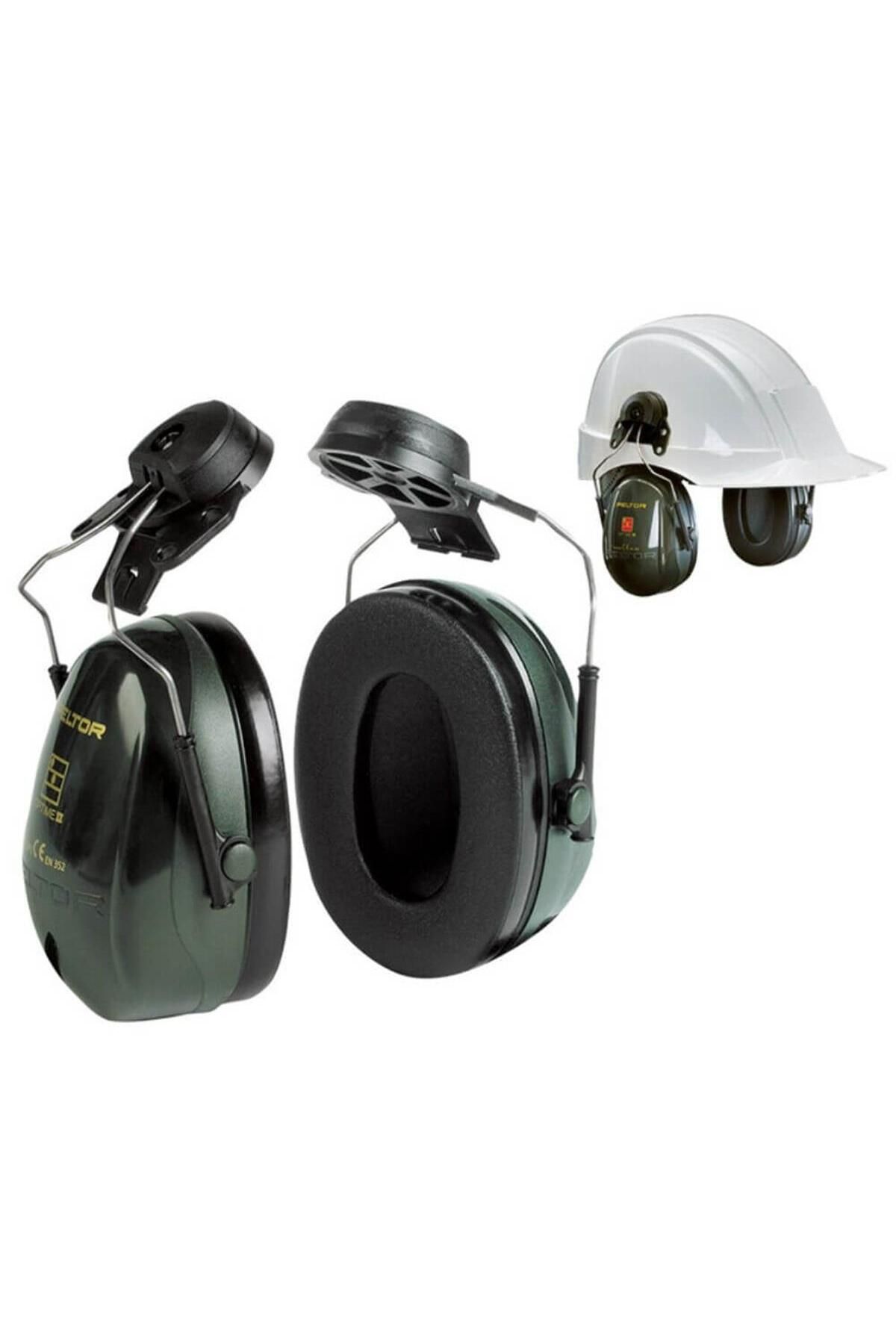 3M ™ Peltor™ Optime™ Iı H520p3e Manşonlu, Barete Takılabilir Kulaklık - Yeşil, 30 Db