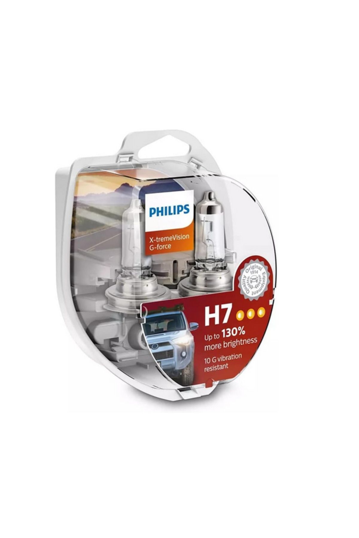 Philips H7 12V 55W + %130 FAZLA IŞIK + %20 BEYAZ IŞIK FAR AMPÜLÜ SET
