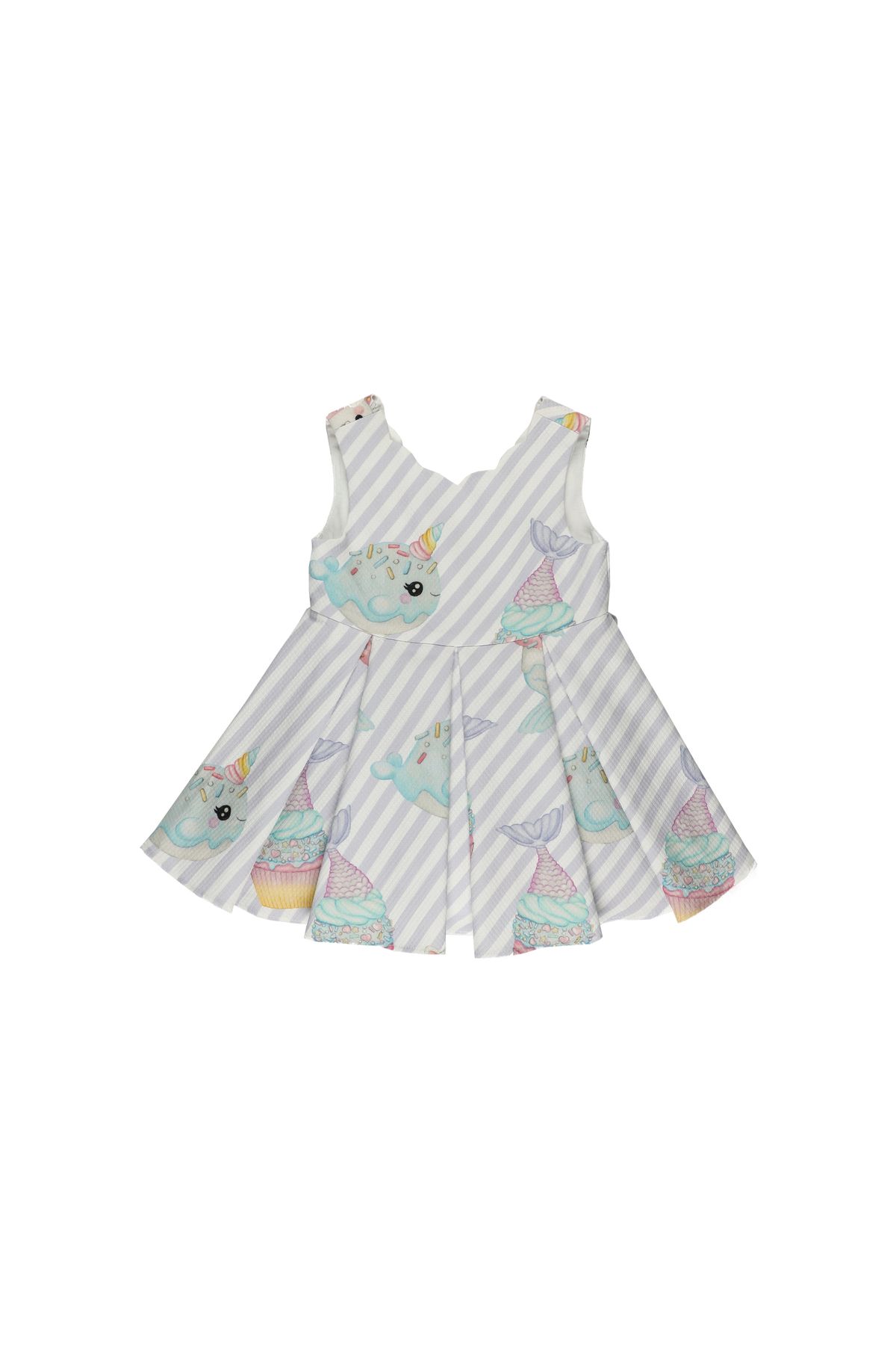 Panço Kız Bebek Yaka Detaylı Elbise