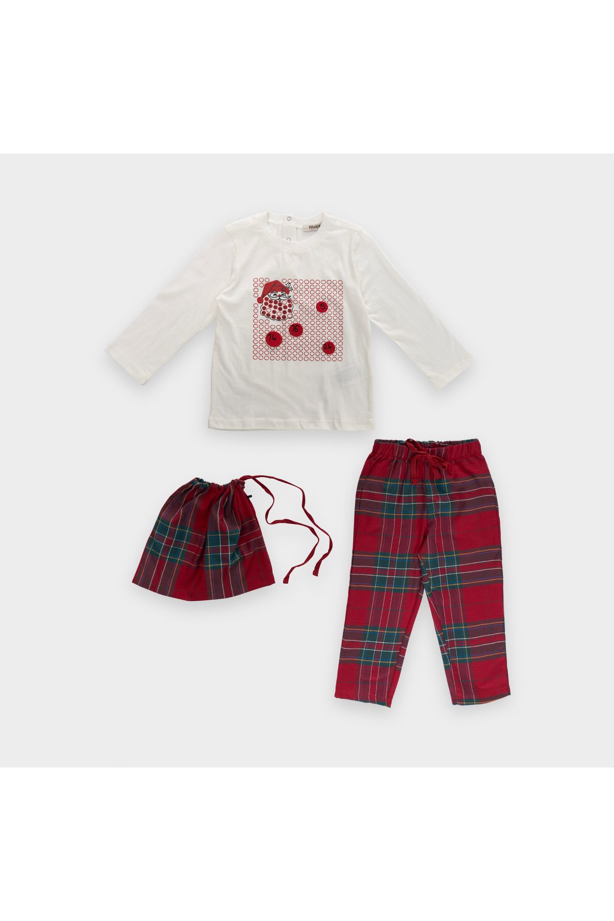 Panço Erkek Bebek Yılbaşı Temalı Pijama Takımı