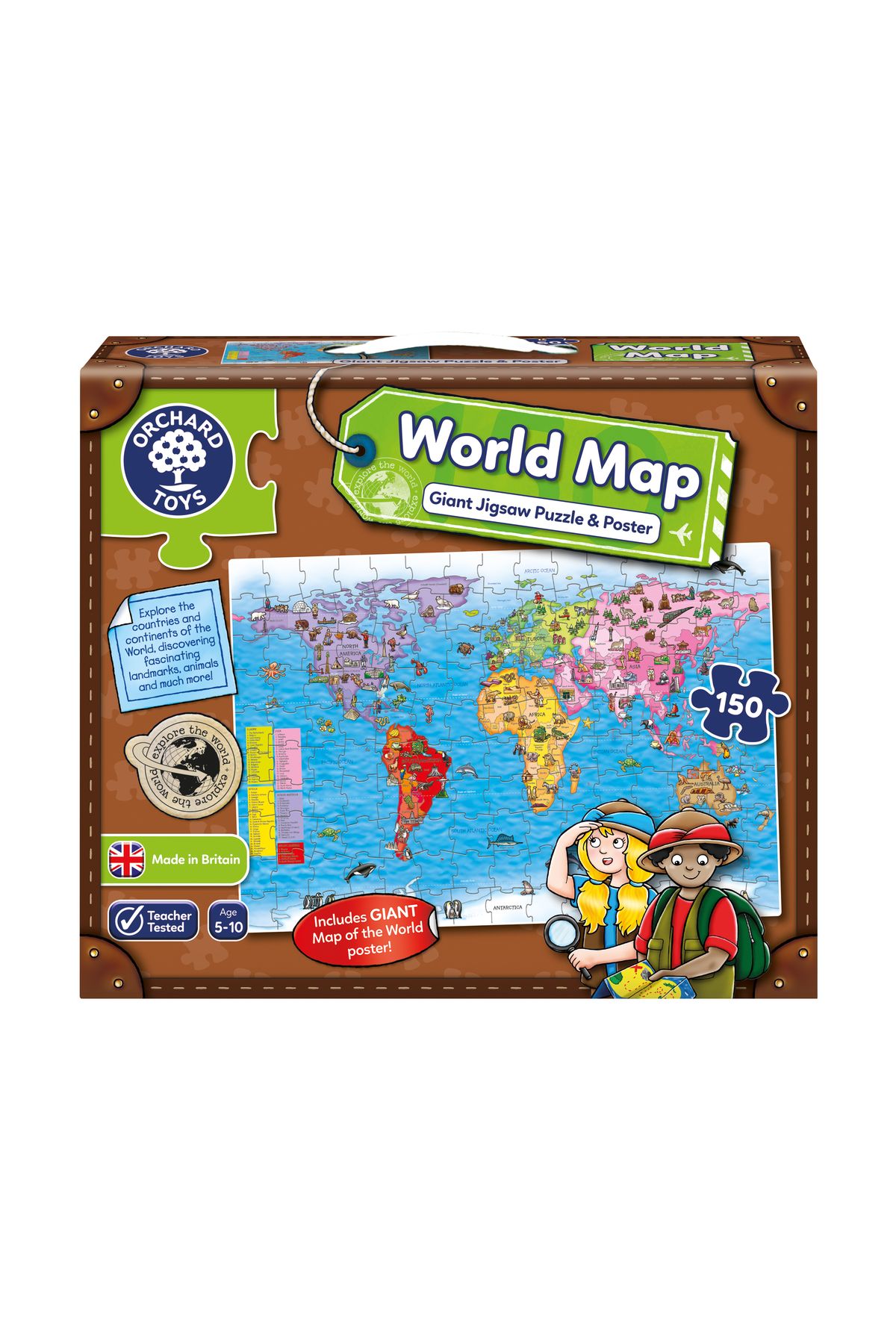 ORCHARD Dev Dünya Haritası (WORLD MAP PUZZLE AND POSTER)