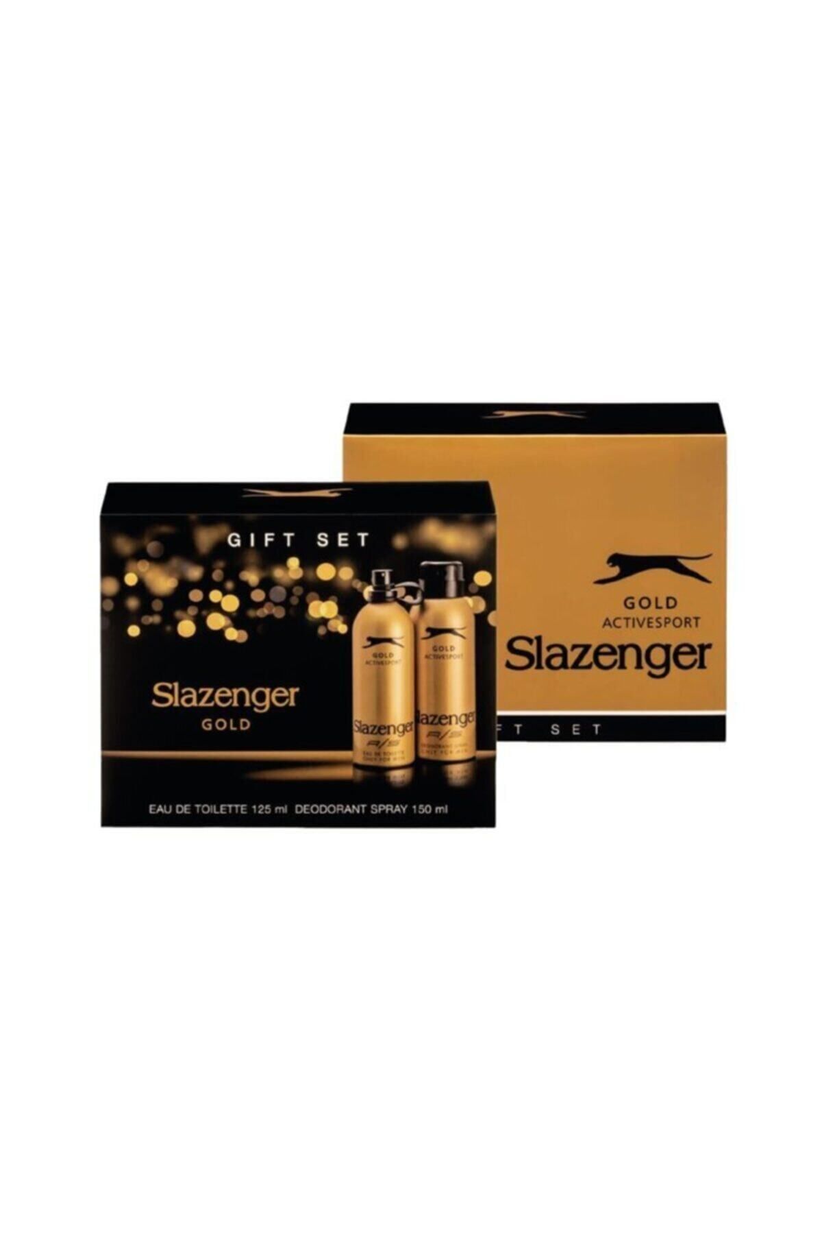 Slazenger Kofre Parfüm 125 ml Deodorant 150 ml Gold