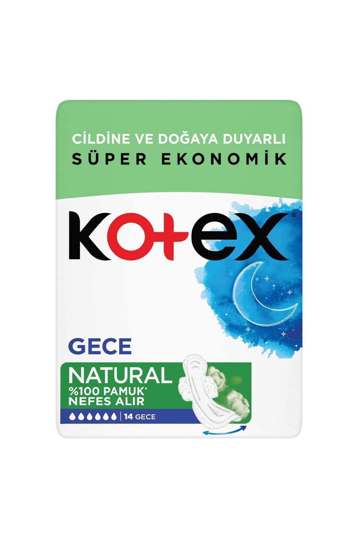 Kotex Hijyenik Ped Natural Gece 14'lü