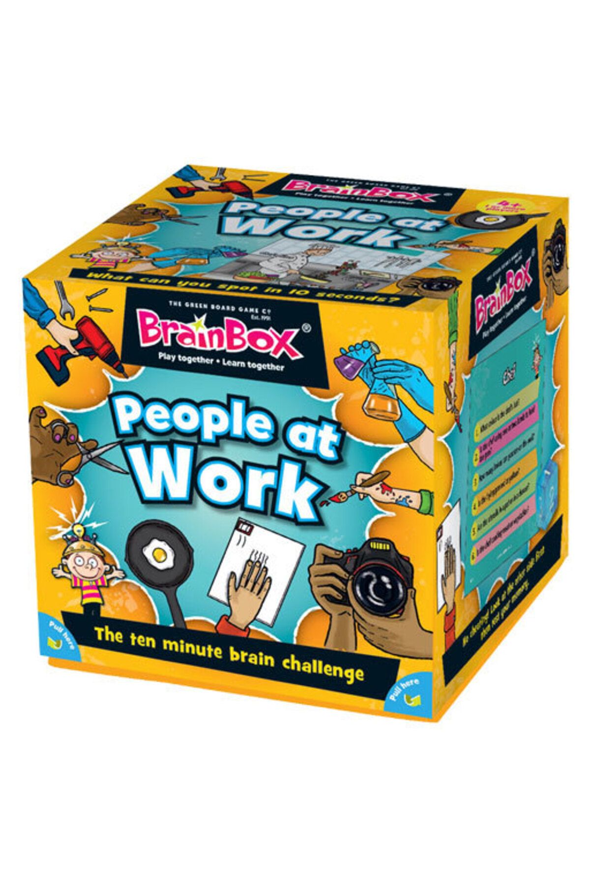 Green Board Games Brainbox 91023 Greenboard Meslekler (PEOPLE AT WORK) Hafıza Kart Oyunu - I?ngilizce