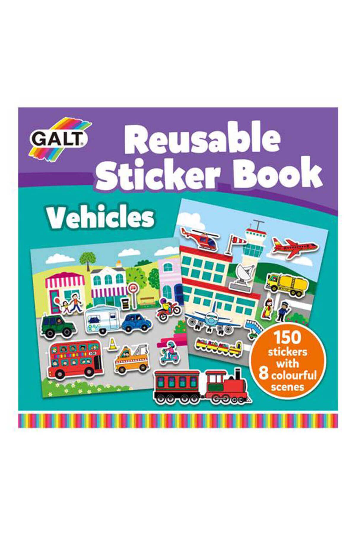 Genel Markalar Reusable Sticker Book - Vehicles