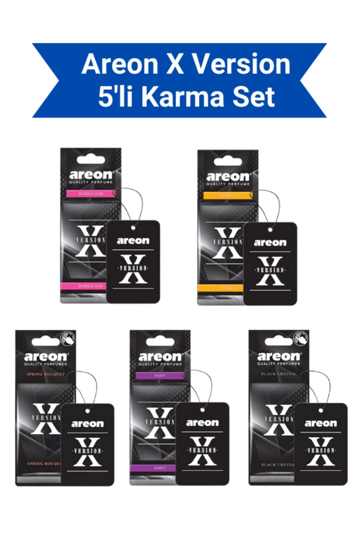 Areon X Version Süper Karma Set (5 Farklı Koku)