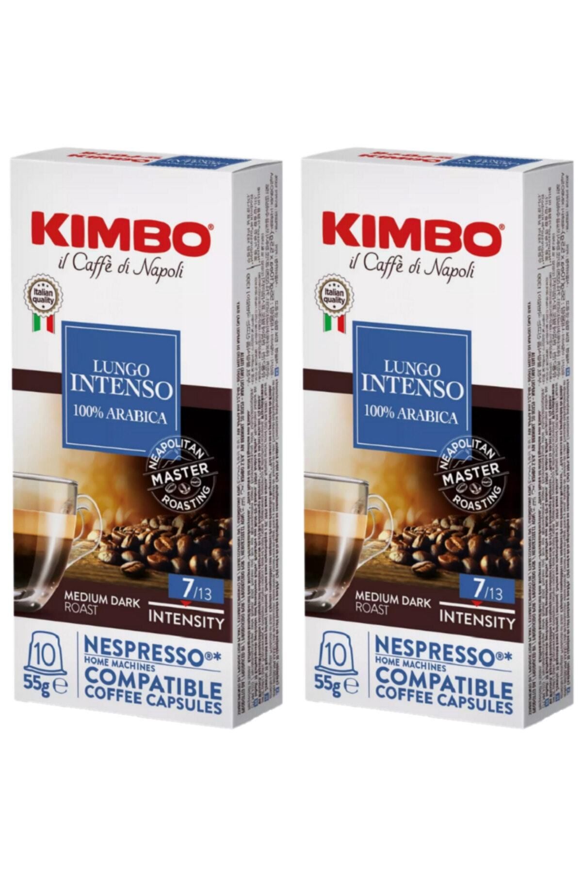 Kimbo Lungo %100 Arabica Nespresso Uyumlu Kapsül Kahve (10’LU KUTUDA) (2' Lİ SET)