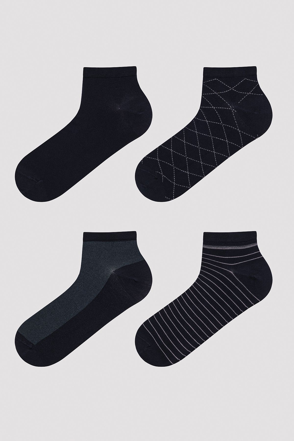 Penti Erkek Bambu 4lü Siyah Patik Çorap