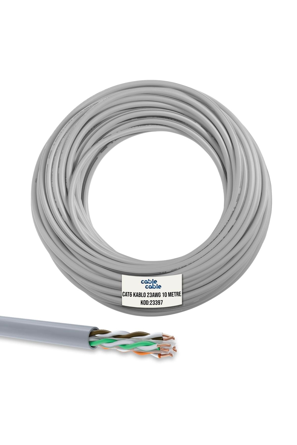 POLAXTOR Cablecable Cat6 Kablo 23awg 0.51mm 10 Metre