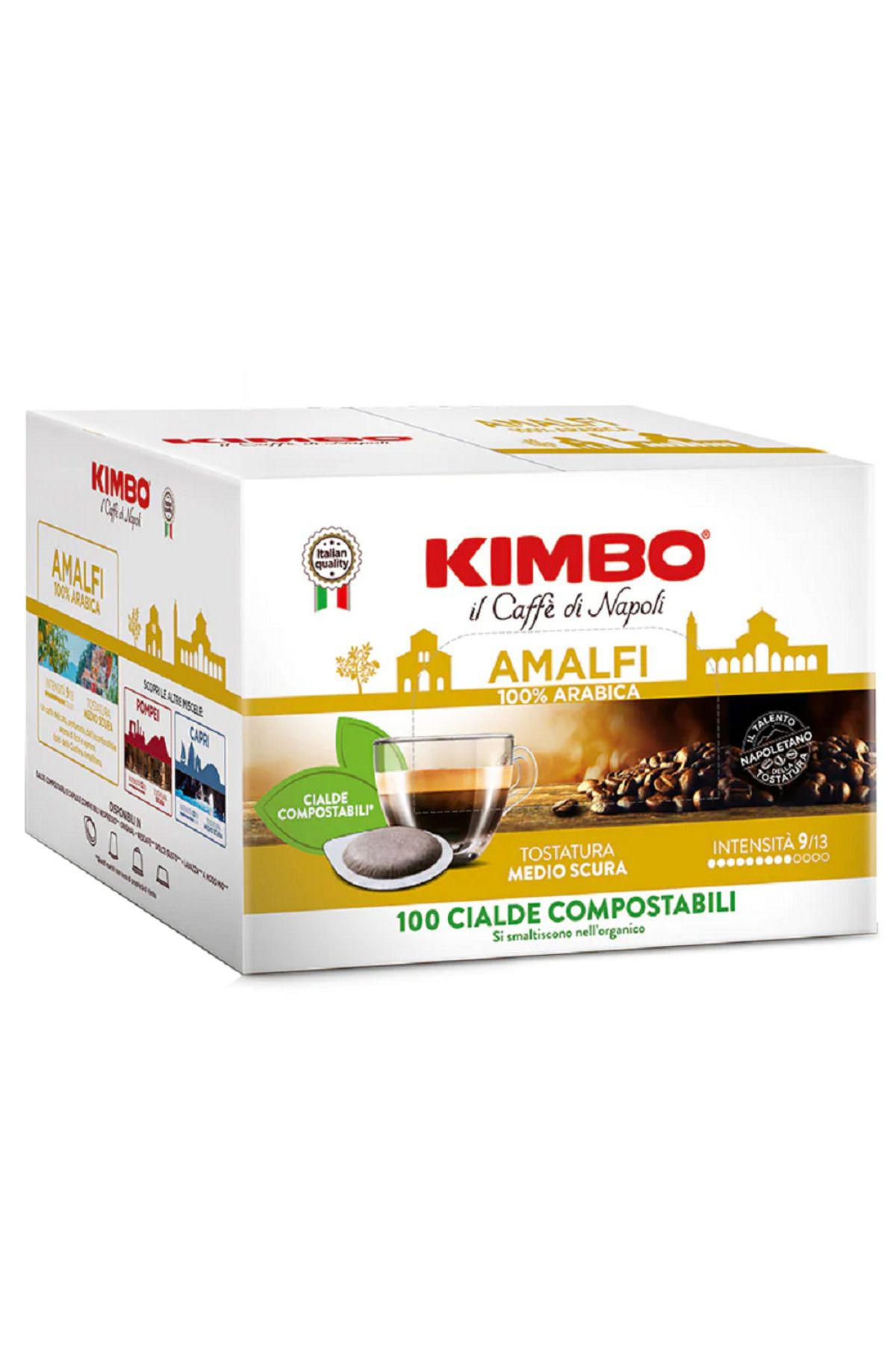 Kimbo Cialde Amalfi 100% Arabica Yassı Pod Uyumlu Kapsül Kahve (100'LÜ KUTUDA)