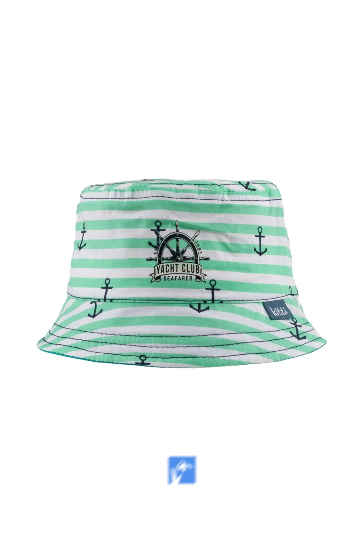 Kardelen Butik Denizli %100 Pamuk Bebek  Güneş Şapkası  ( Unisex ) ( 0-18 Aylık ) ( Size 44-46 )