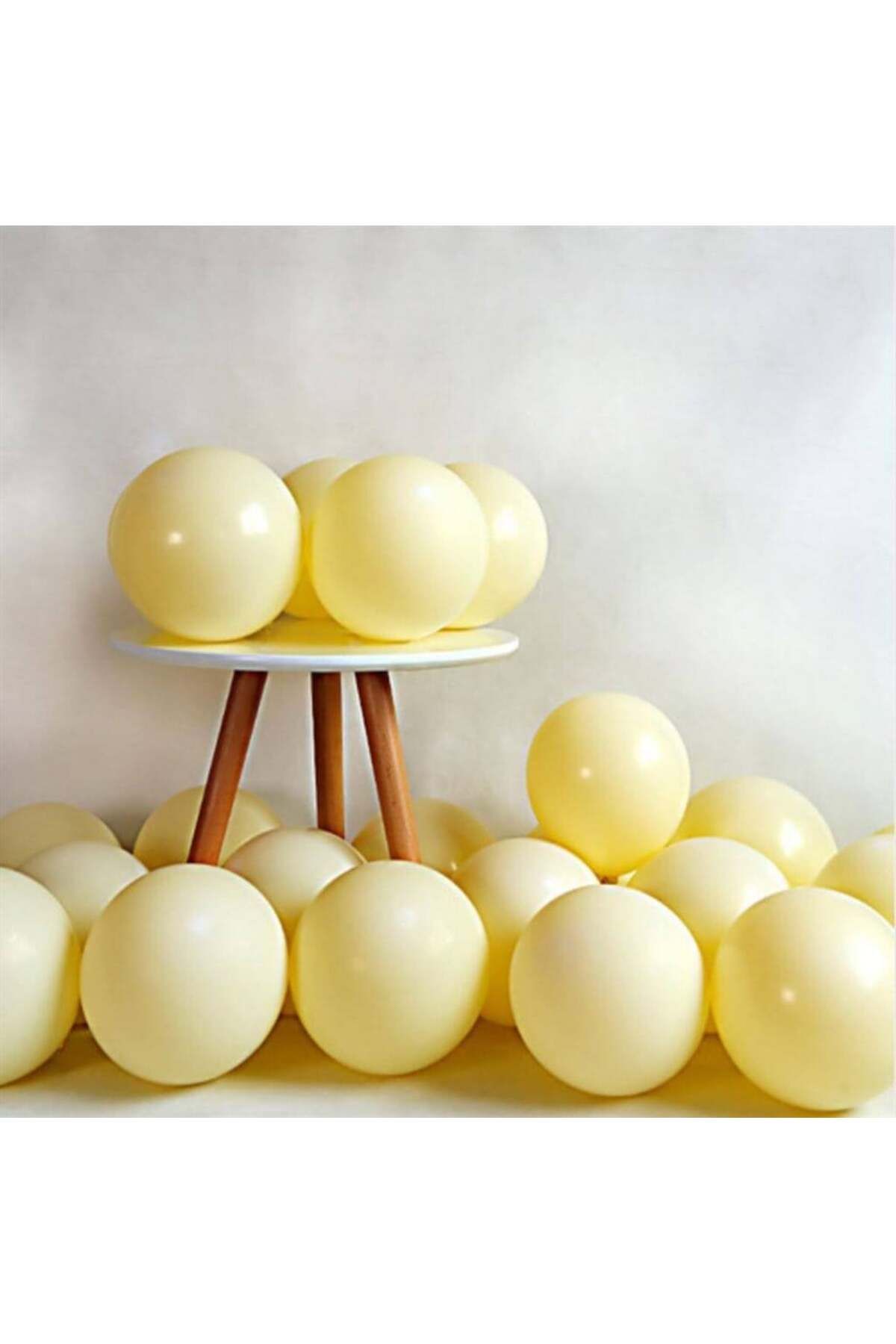 BalonEvi Makaron Balon Sarı 10 Adet