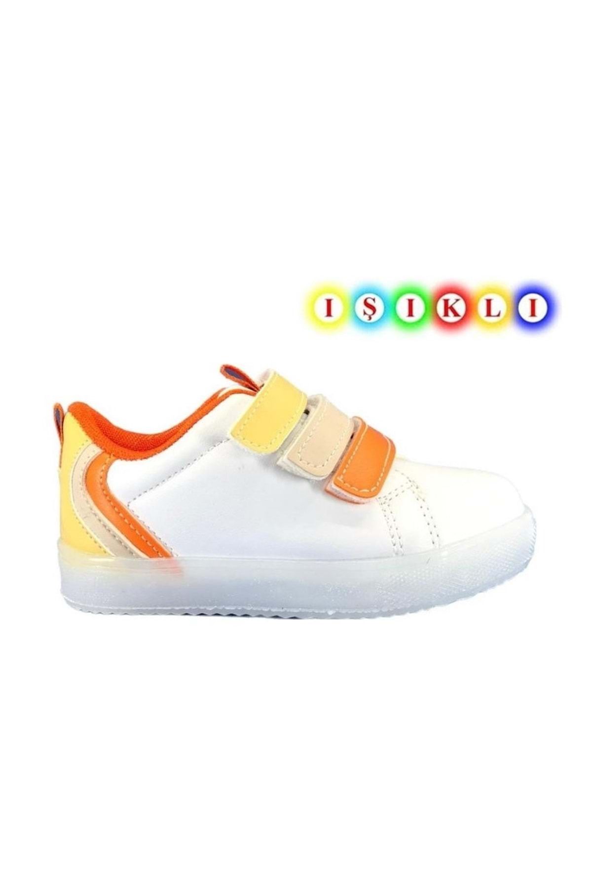 Kocamanlar Ayakkabı Cool Kids Mami-Sun Işıklı Sneaker Çocuk Spor Ayakkabı SARI