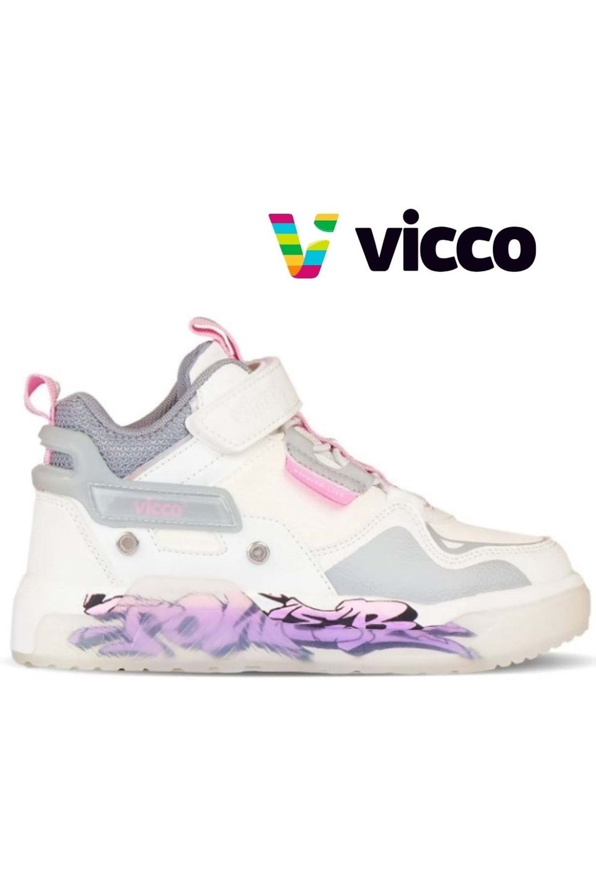 Vicco Martis Jordan Sneaker Force Ortopedik Çocuk Spor Ayakkabı Beyaz