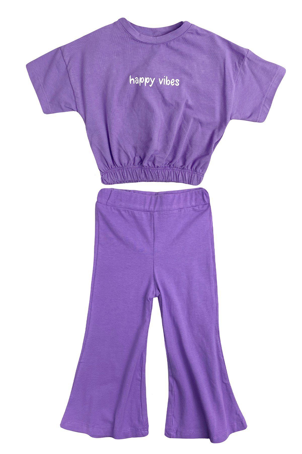 Tuffy Kids Vibes Ispanyol Paça Kız Bebek Takım Mor