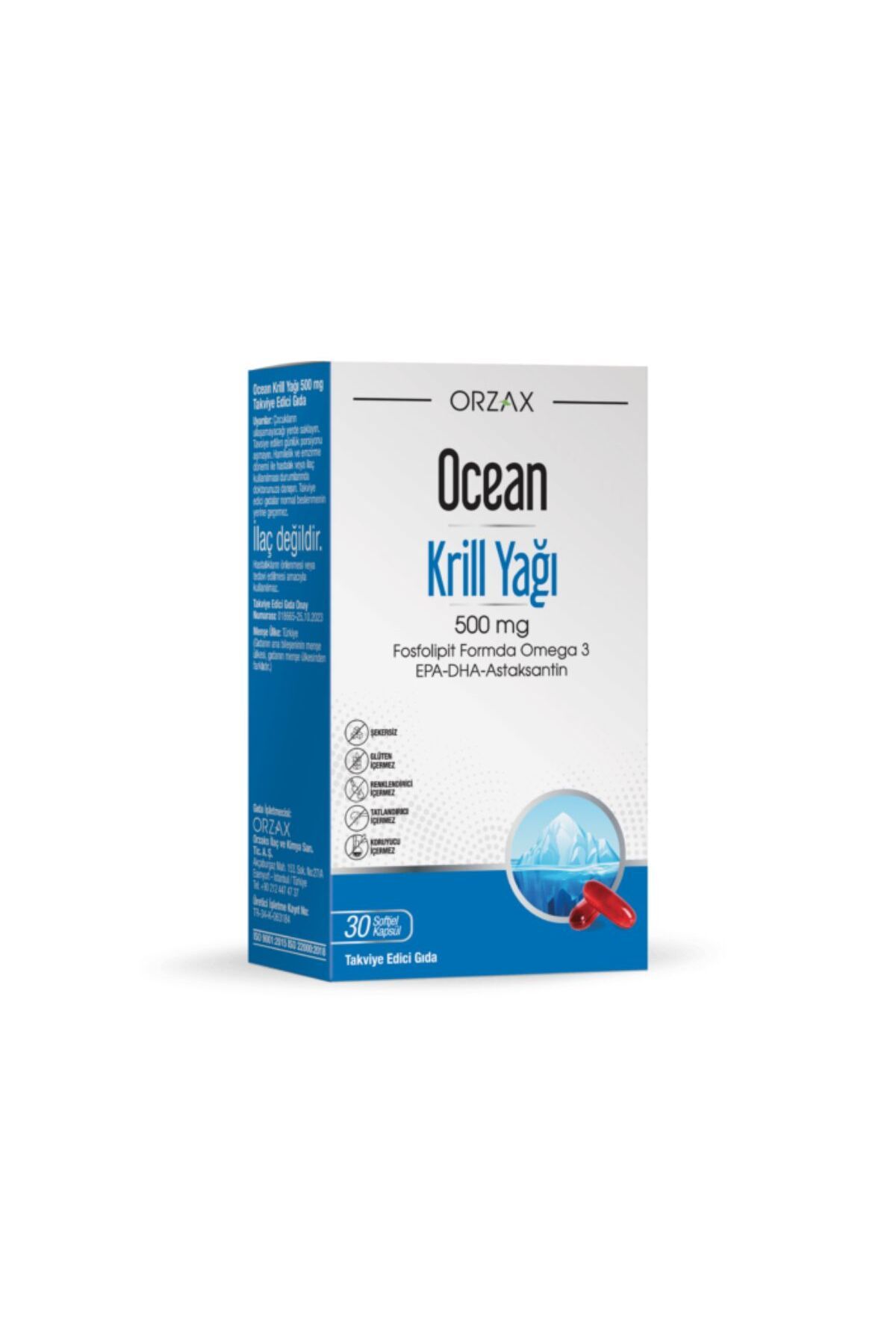 Ocean Krill Oil 500 Mg Omega 3 30 Softjel Kapsül
