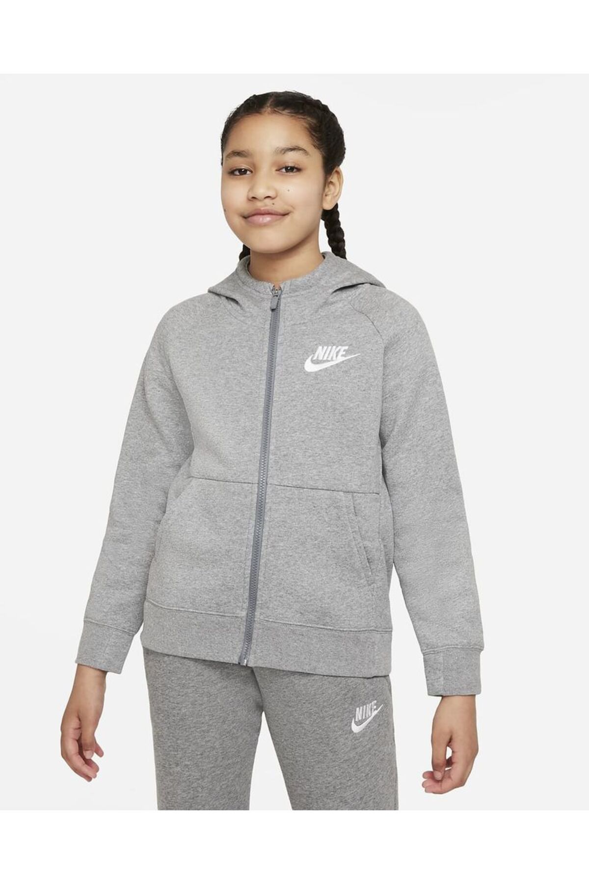 Nike Sportswear Kids' (GİRLS') Full-zip Hoodie Dj0689-091