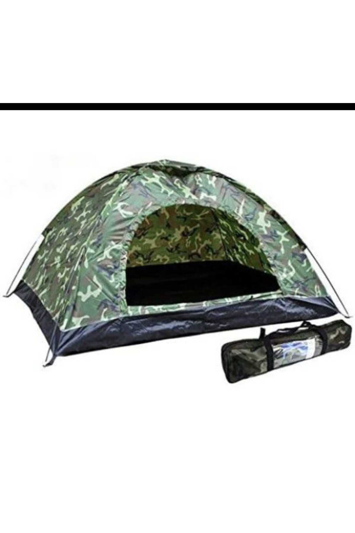 Zey Camping 2 kişilik askeri kamuflaj kolay kurulum kamp orman balıkçı avcı deniz çadırları