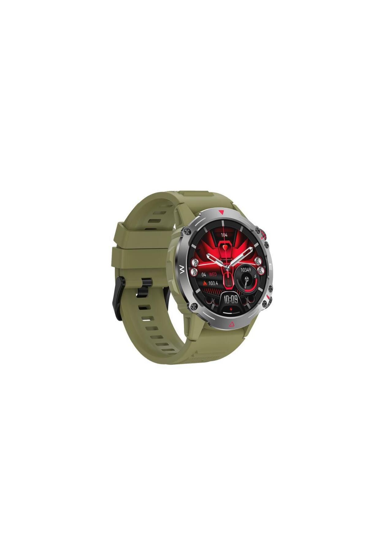 Sunix Smart Watch 1.43" Amoled Hd Ekran 410 Mah Pil Ömürlü Akıllı Saat Yeşil