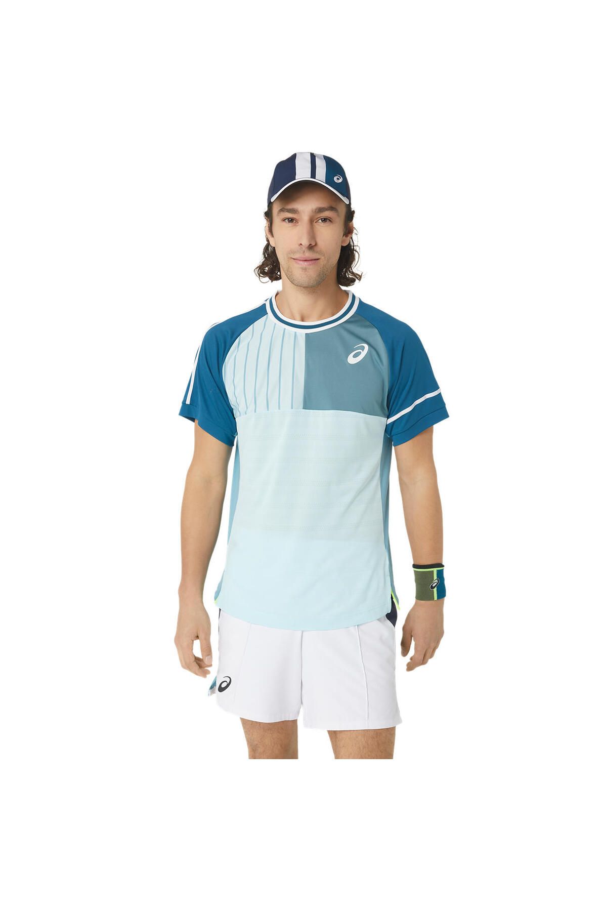 Asics Match Ss Top Erkek Mavi Kısa Kollu Tshirt 2041a271-405