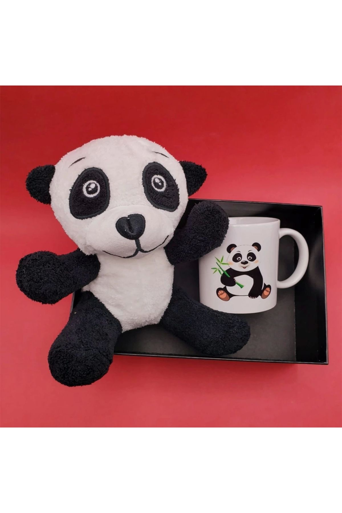 Skygo Panda Oyuncak Ve Kupa Seti
