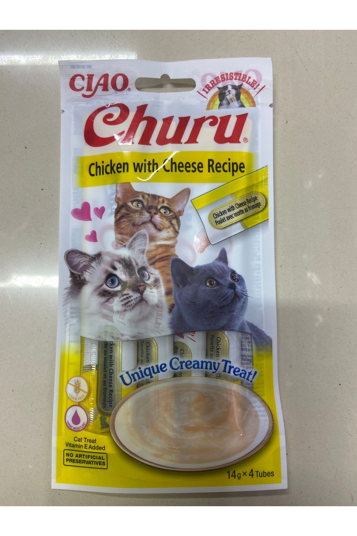 Ciao Churu 4x14gr Püre Tavuk&peynir Kedi Maması