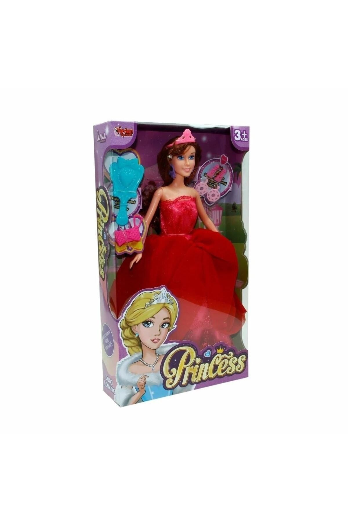 DEDE Çocuk Aksesuarlı Prenses Model Bebek Oyun Seti 29 cm