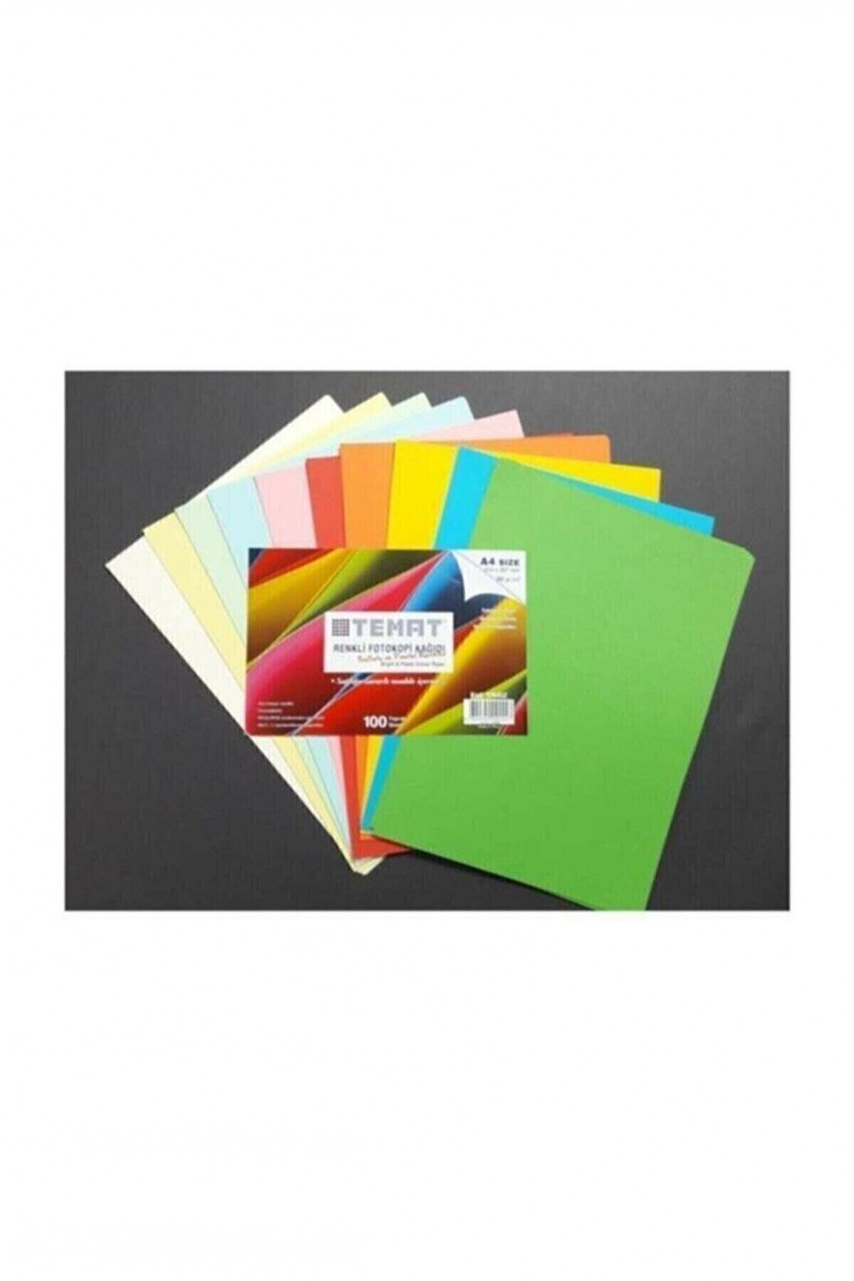 Temat Renkli Fotokopi Kağıdı 100 Lü Karışık Renk