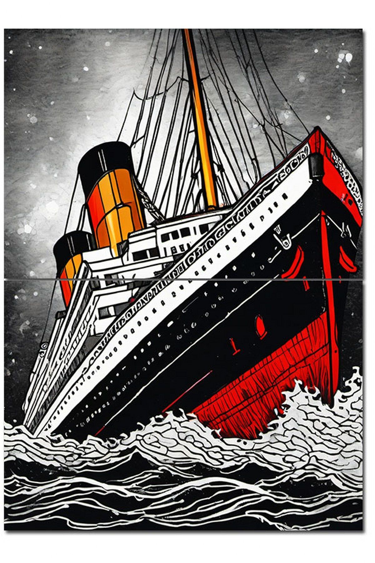 Tablomega Titanic Hediyelik Mdf Tablo 70cmX 100cm