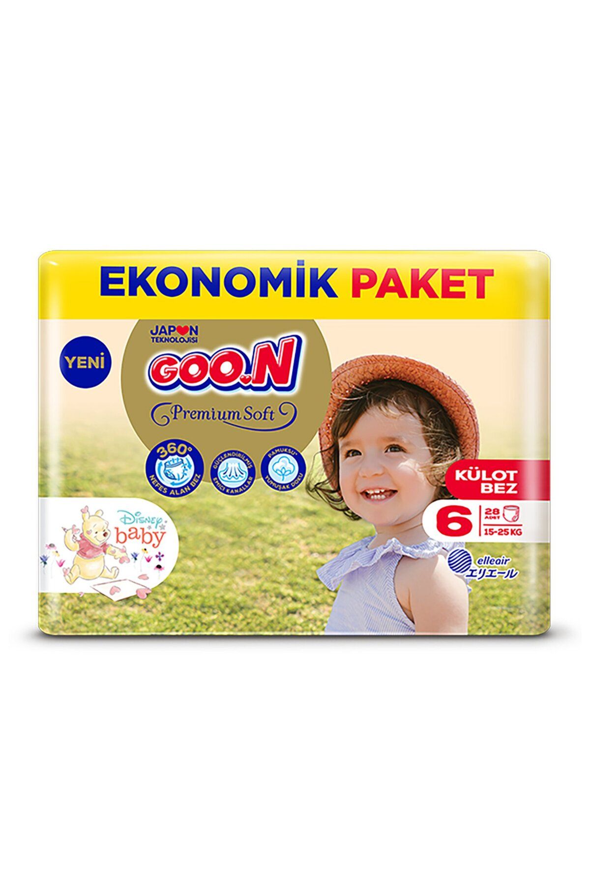 Goon Kıds Goon Premium Soft Külot Bez 6 Bedene 28 Adet 15-25 Kg