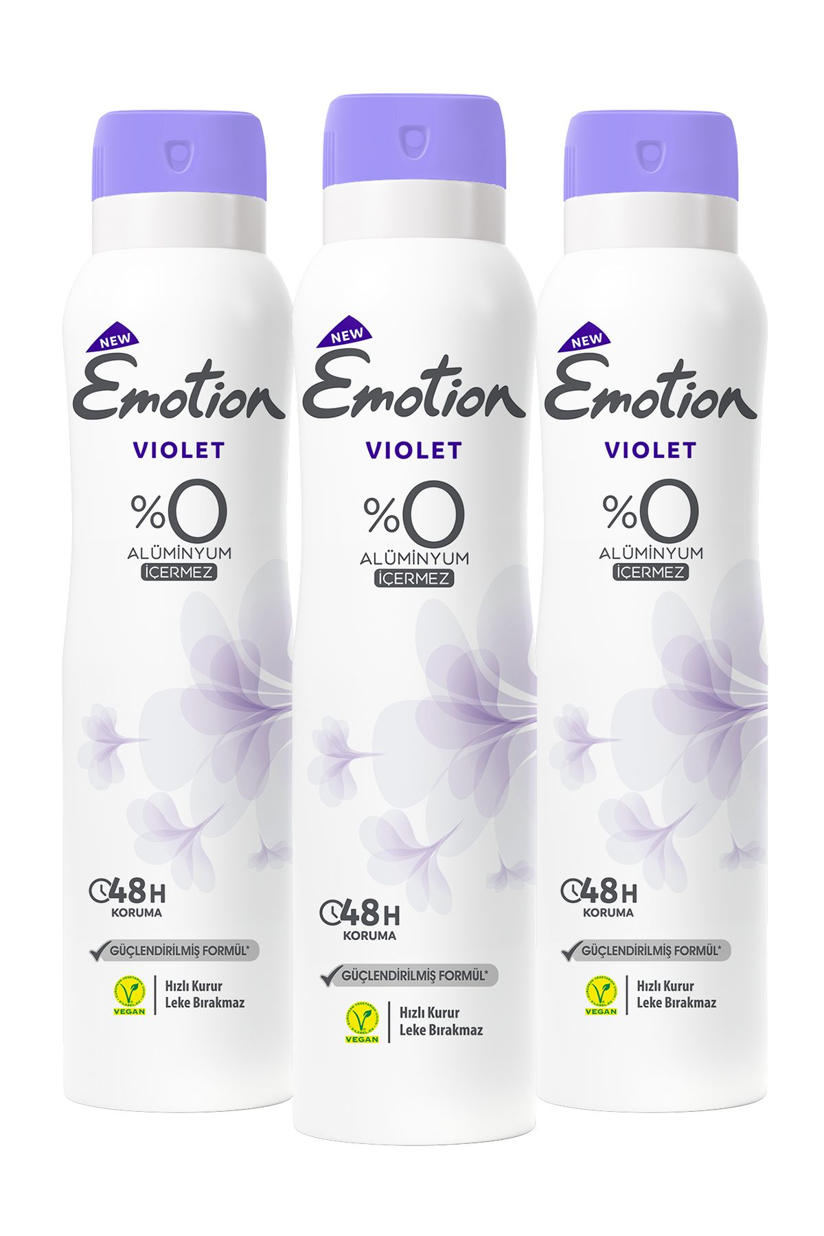 Emotion Violet Kadın Deodorant 3x150ml