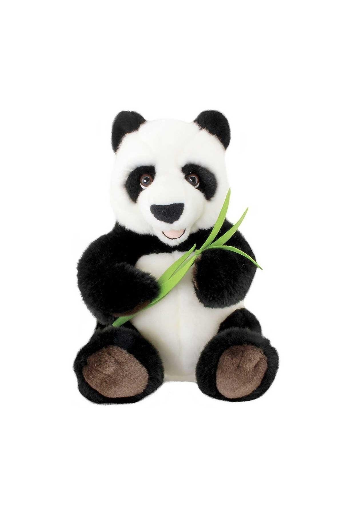 Genel Markalar Bambulu Oturan Panda Peluş 30 Cm