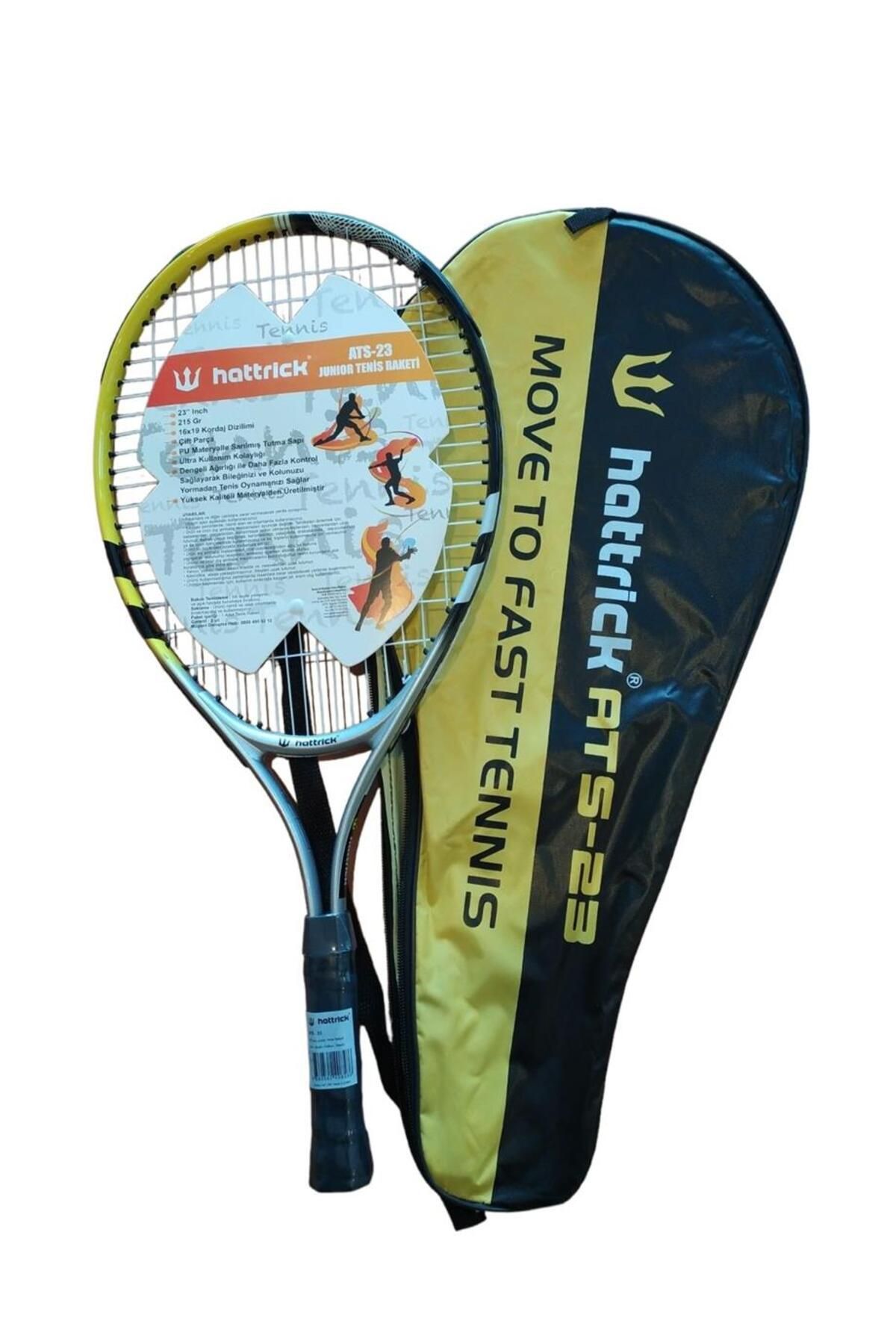 Hattrick Hattrıck Ats23 Junıor Tenis Raketi 23 Inch 215gr Sarı Siyah