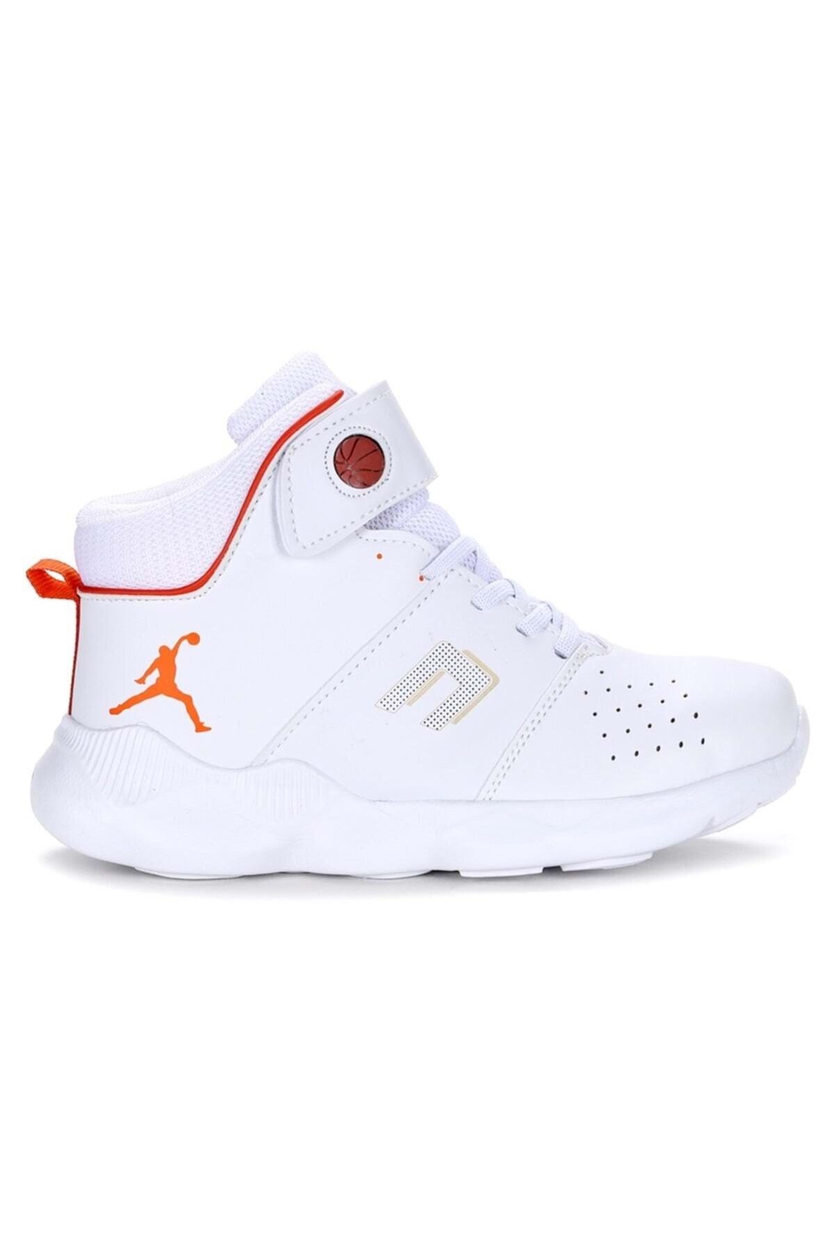 Kids Club Shoes Cool Jordan Arizon Unisex Çocuk Basketbol Ayakkabısı Beyaz