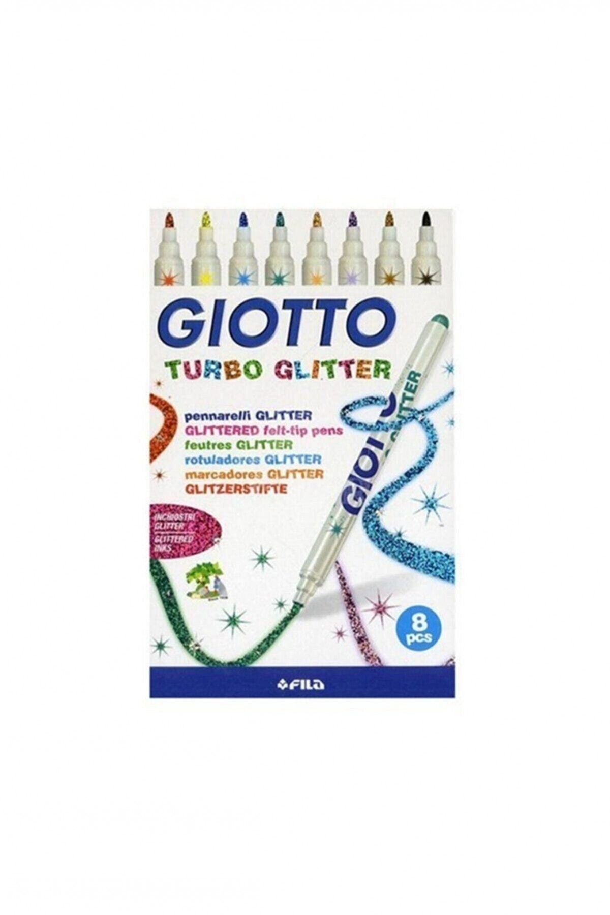 Giotto Simli Keçeli Kalem Turbo Glitter 8'li 425800