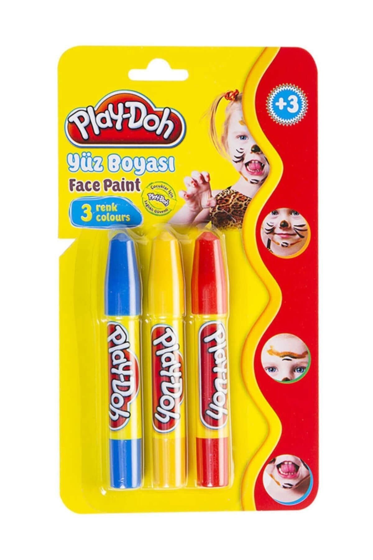 Play Doh Playdoh 3 Renk Yüz Boyası