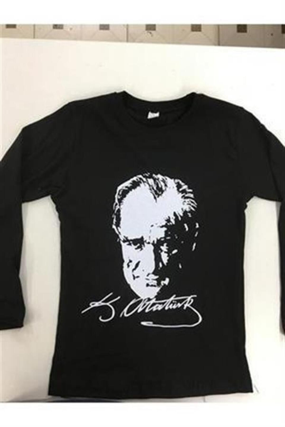 EREN STYLE Es Atatürk Baskılı Uzun Kol T-shirt
