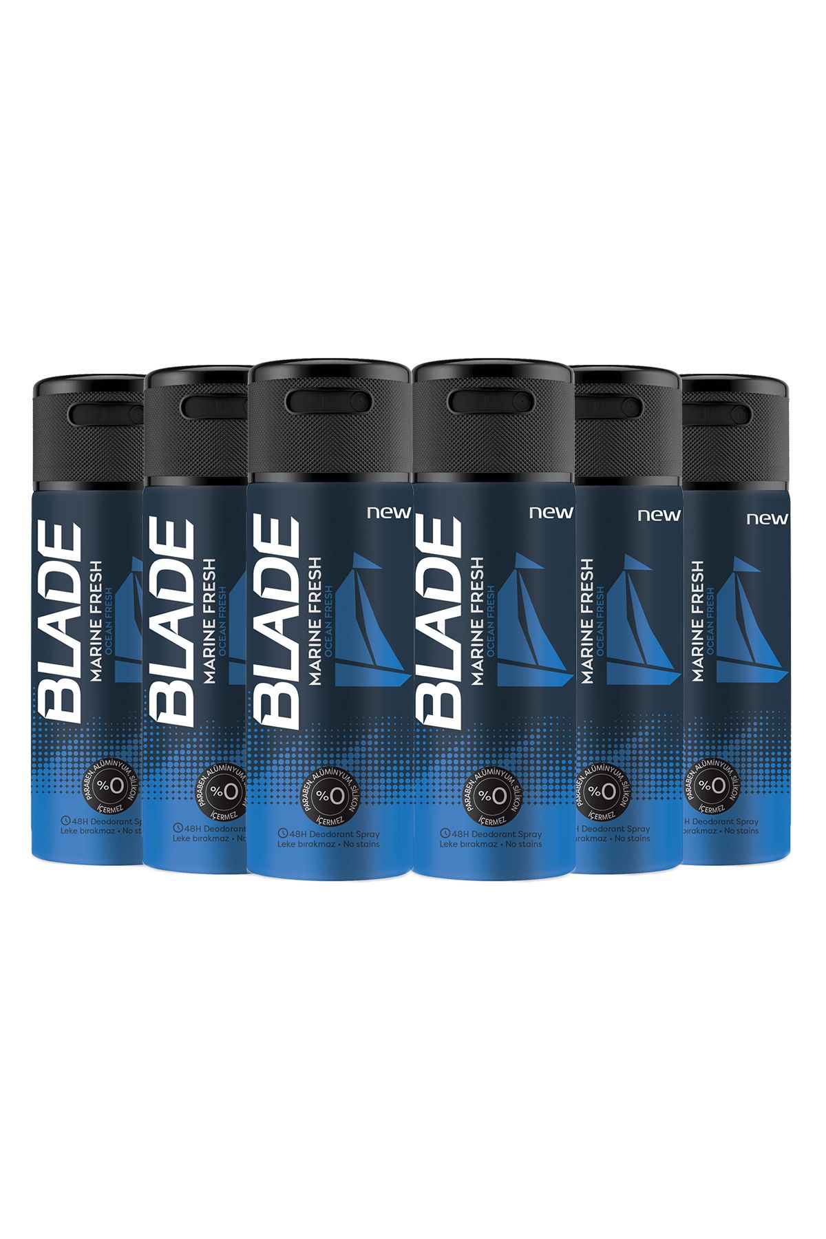 Blade Marine Fresh Deodorant 6x150ml