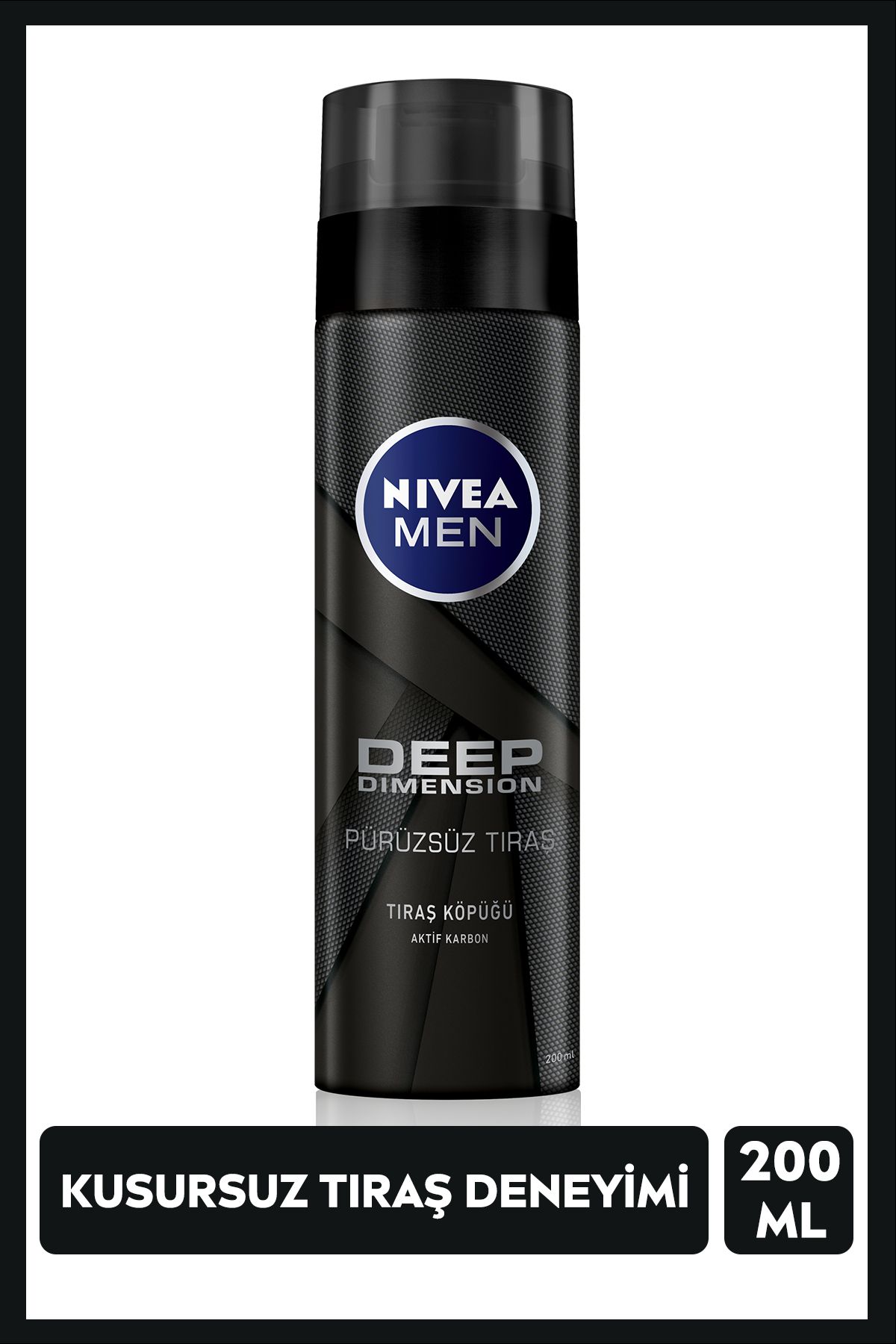 NIVEA Men Deep Dimension Tıraş Köpüğü 200 ml