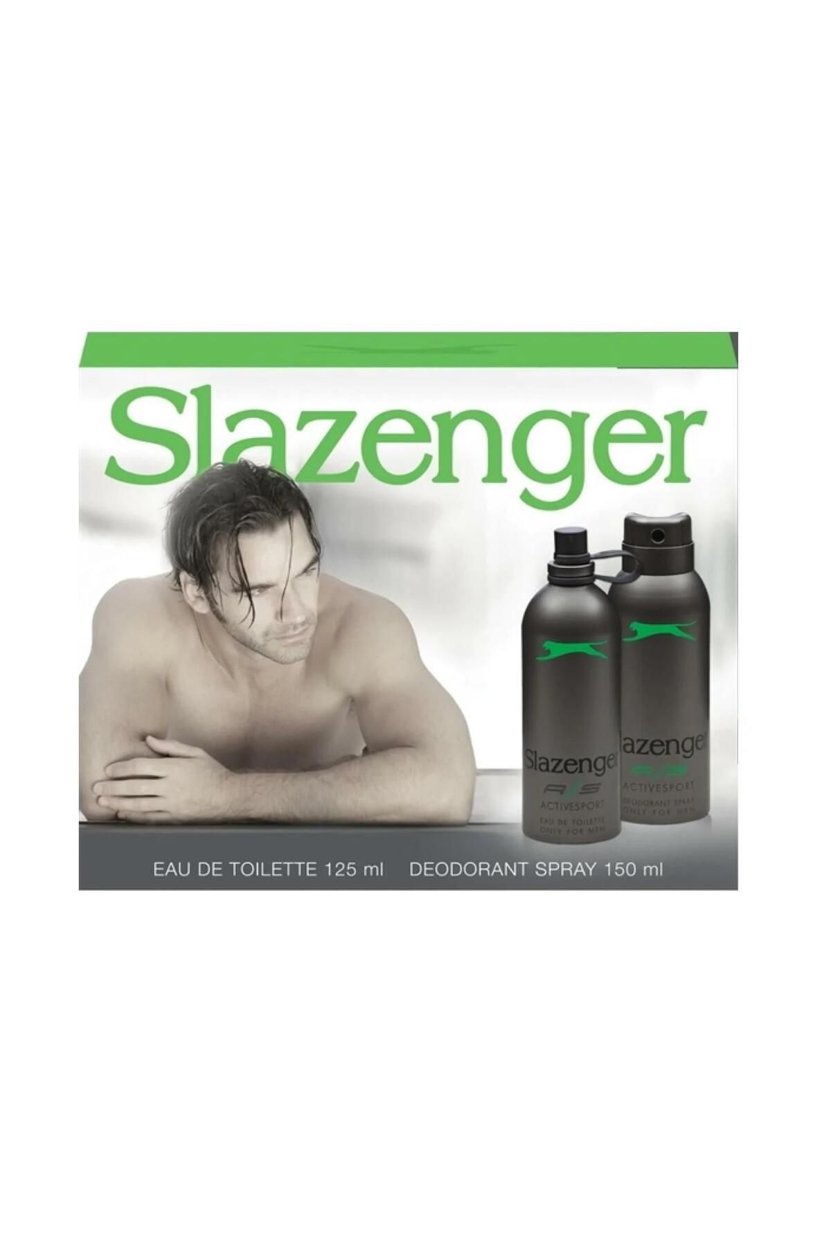 Slazenger Kofre Parfüm 125 ml Deodorant 150 ml Yeşil