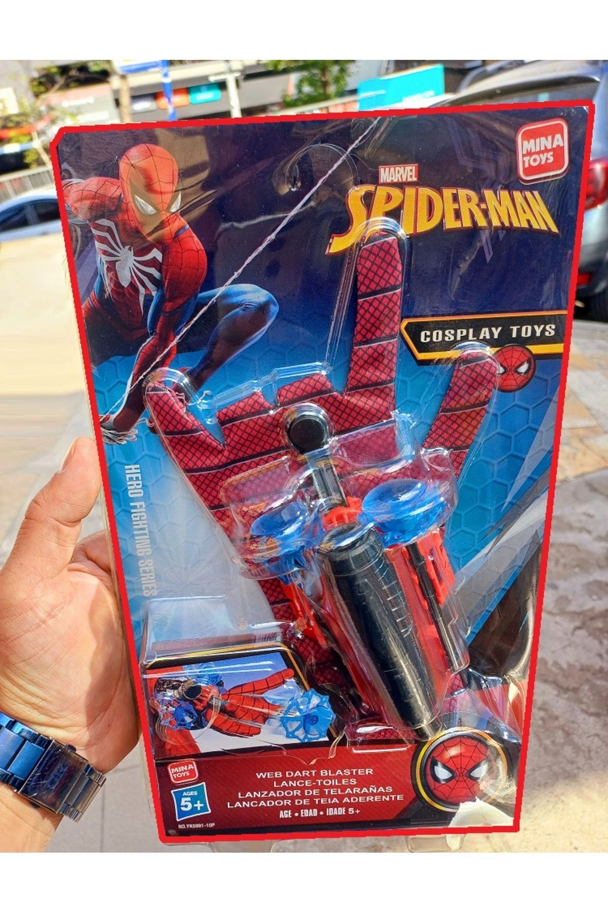OYUNCAKSAHİLİ Örümcek Adam Atıcı Eldiven Spiderman Oyuncak Yapışan Ağ Fırlat Spıderman