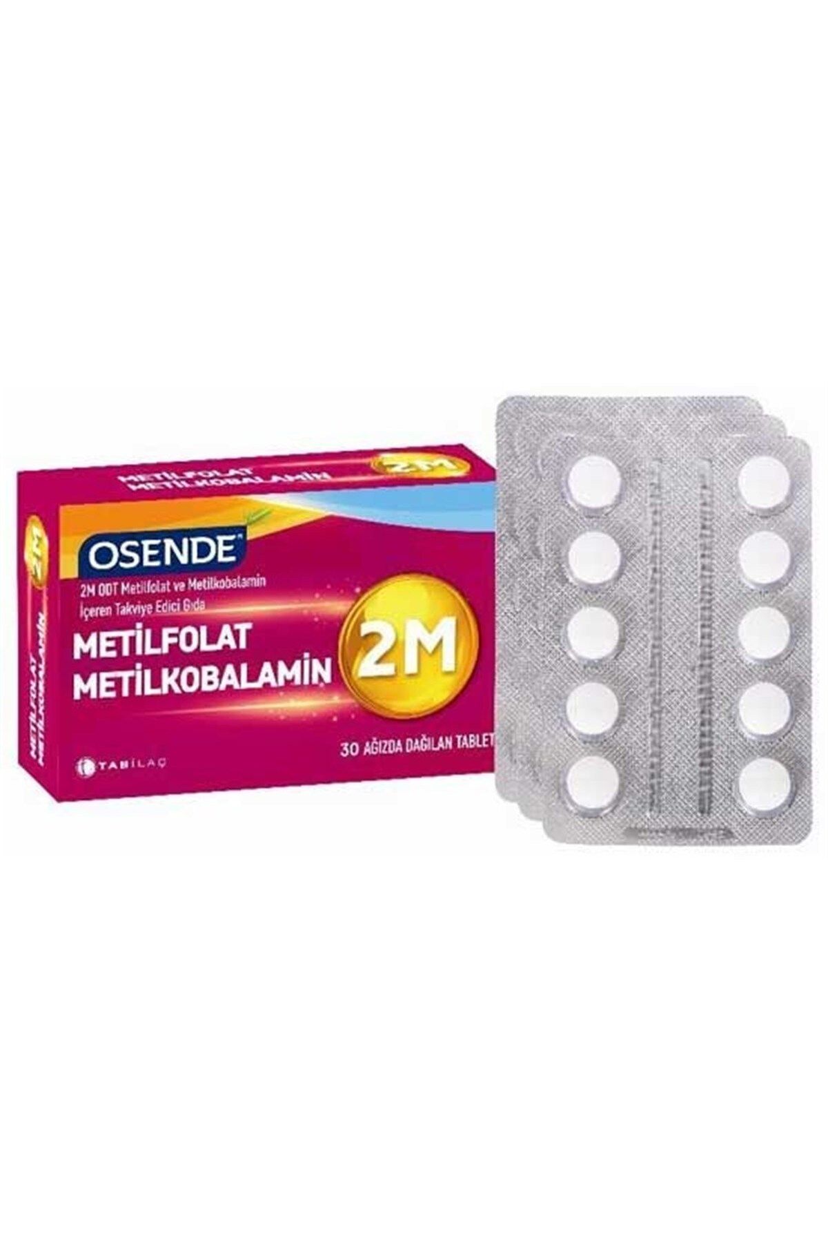 Osende 2m Metilkobalamin B12 Metilfolat Folik Asit 30 Tablet