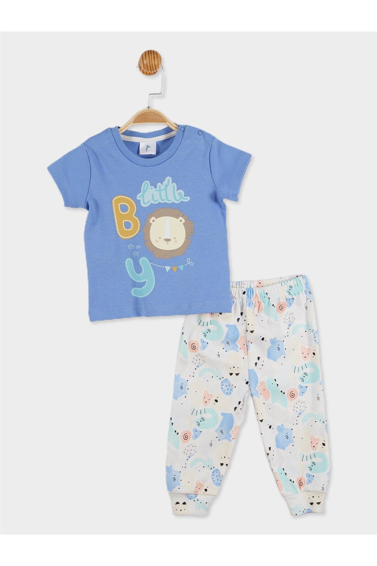 Panolino Erkek Bebek Baskılı Pijama Takımı 20734