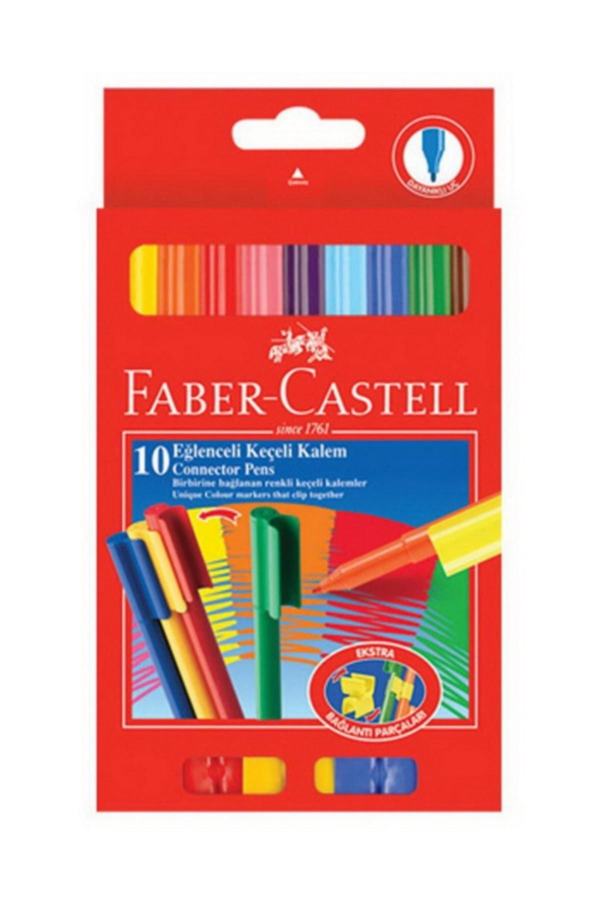 Faber Castell Faber Eğlenceli Keçeli Kalem 10 Renk 111500 /