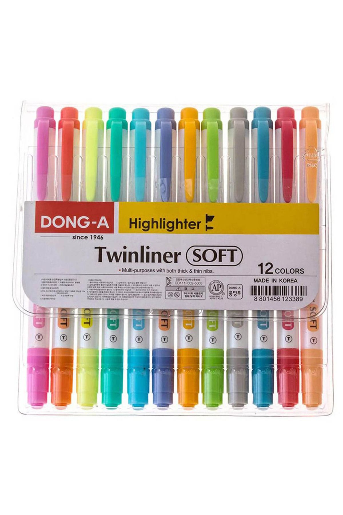 Dong A Donga Twınlıner Soft 12 Renk Fosforlu Çift Taraflı