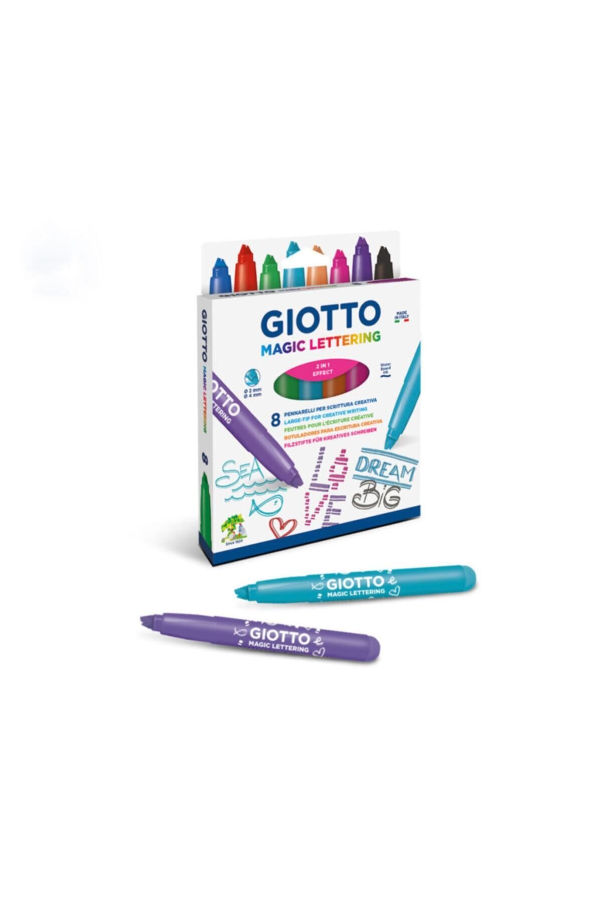 Giotto Gıotto 8 Renk Magıc Letterıng Keçeli Kalem 426500