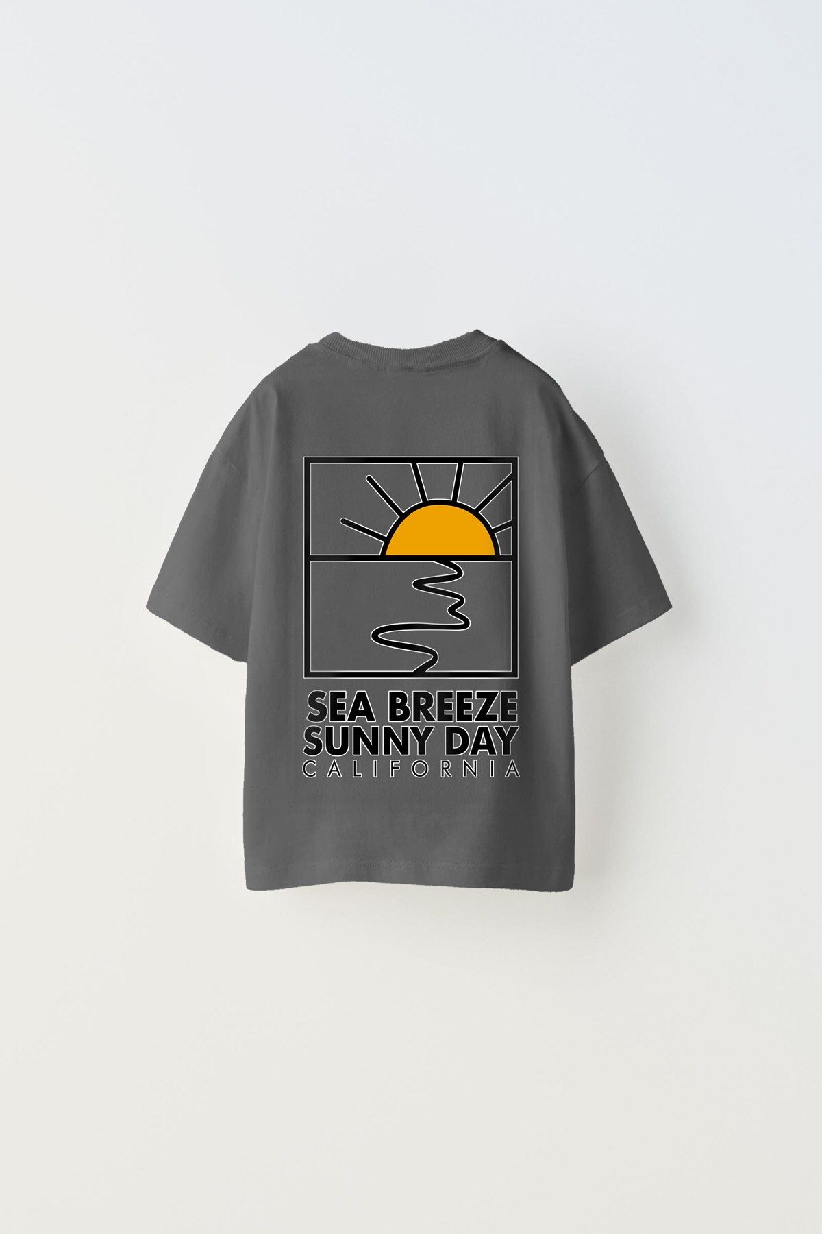 The Champ Clothing The Champ Sea Breeze Sunny Day California Yazılı Güneş Tasarım Baskılı Füme Çocuk T-Shirt