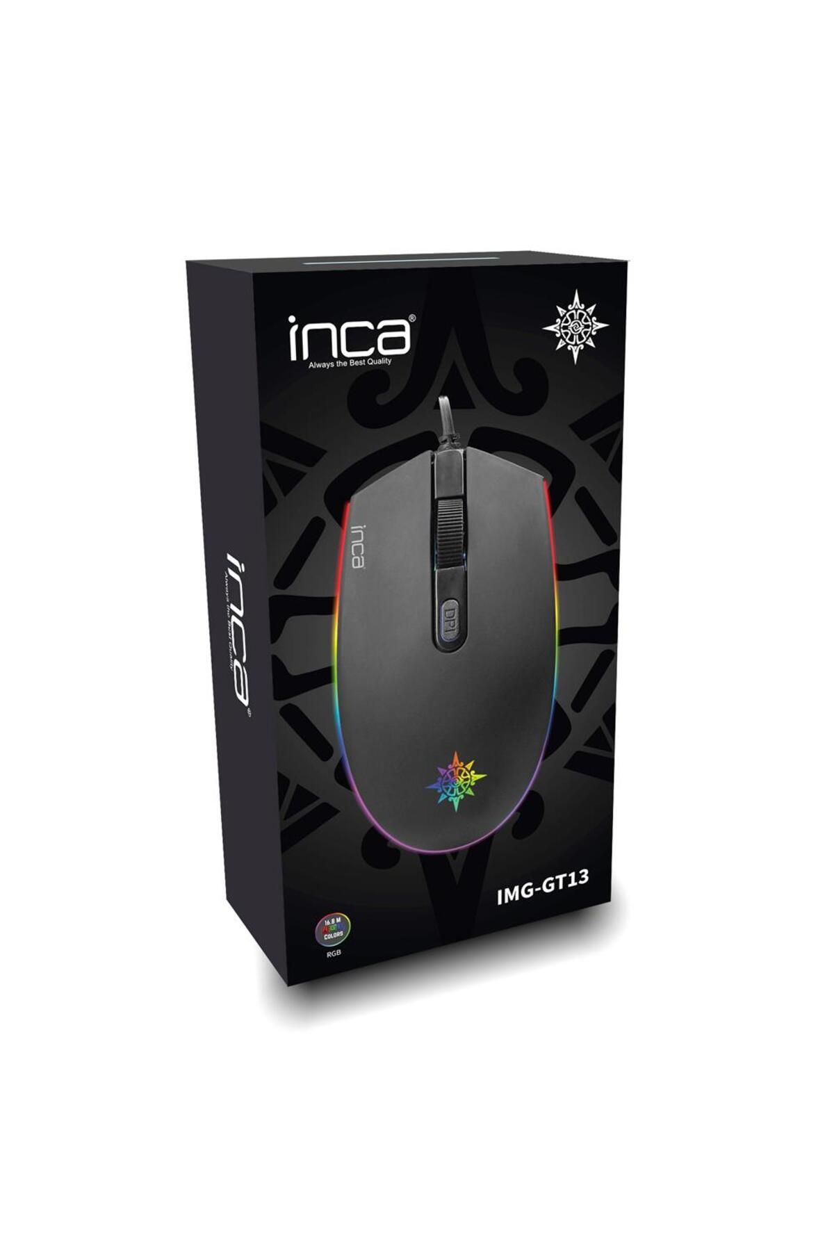 Inca Img-gt13 Kablolu Optik Oyuncu Mouse 1200dpı