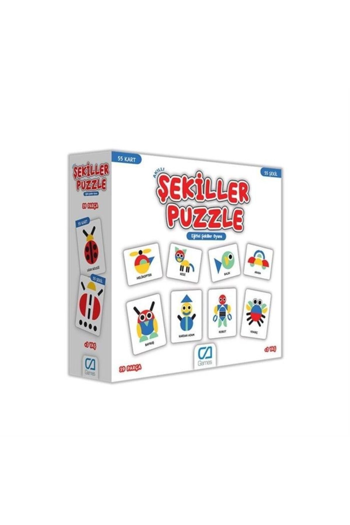 CA Games 5114 , Şekiller Puzzle / 3 Yaş