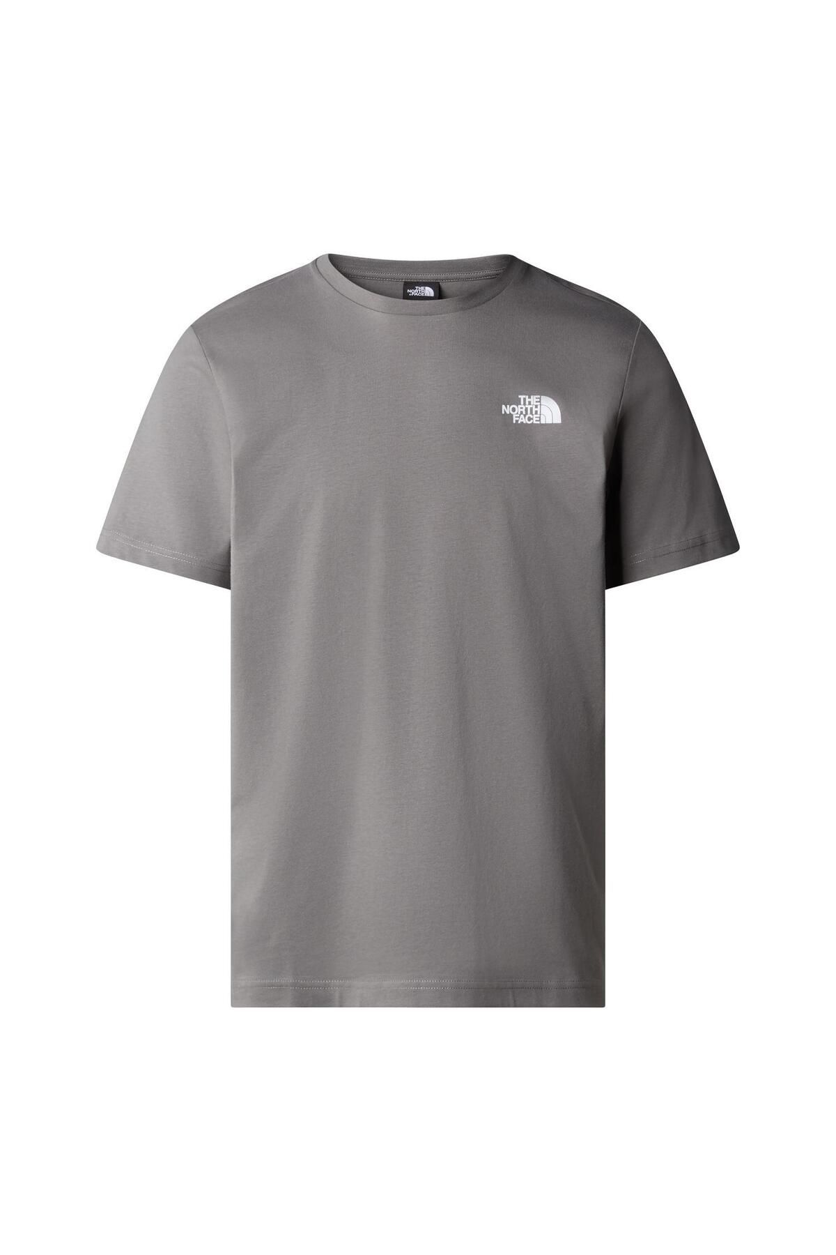 The North Face M S/S REDBOX TEE Erkek T-Shirt NF0A87NP0UZ1 Gri-L